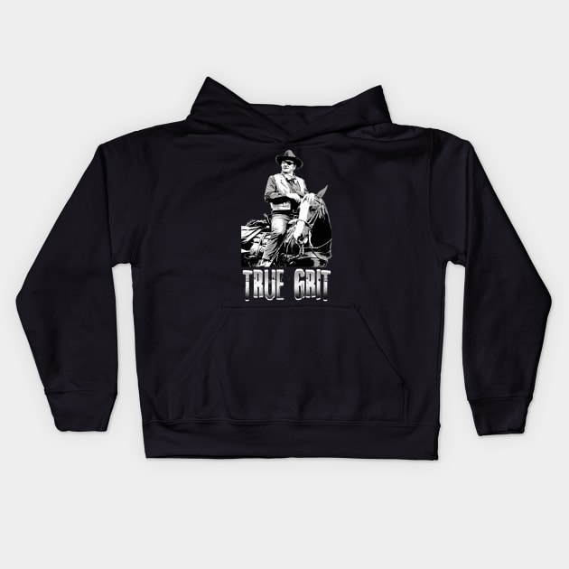 John_Wayne Kids Hoodie by Anung